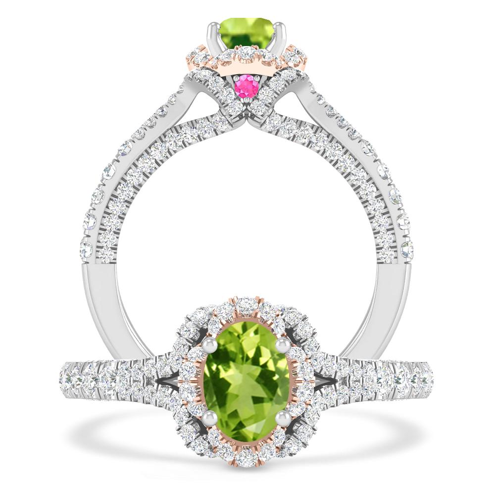 White Gold - Peridot