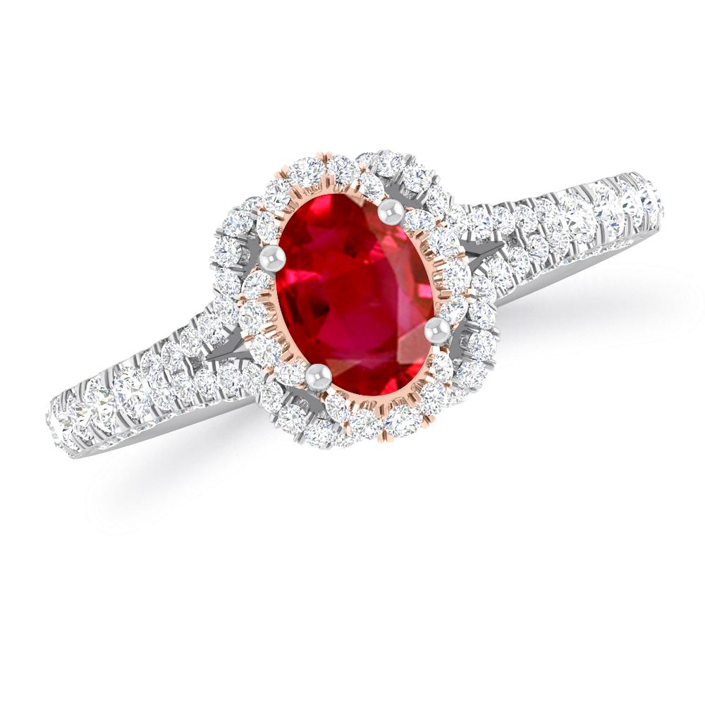 White Gold - Ruby