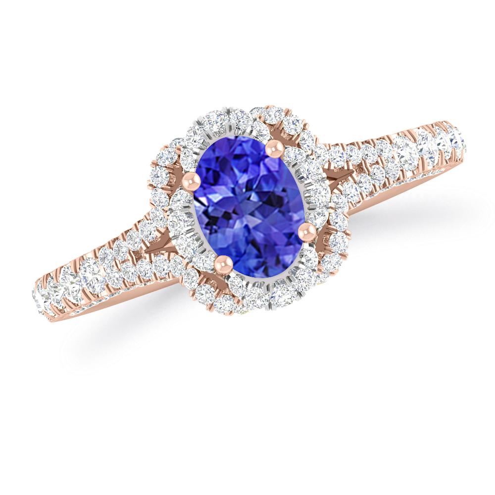 Rose Gold - Tanzanite