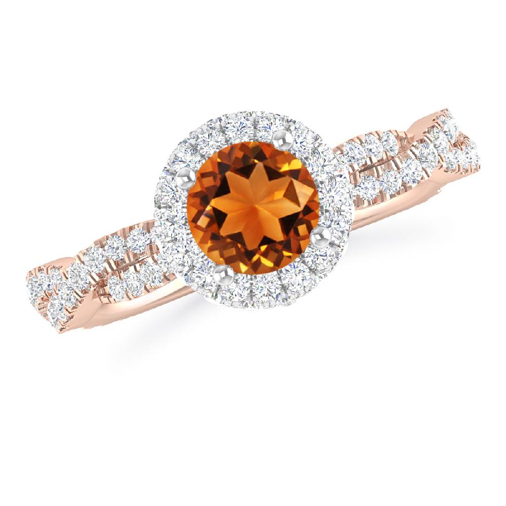 Rose Gold - Citrine