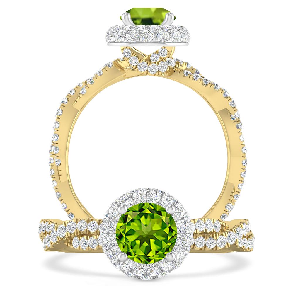 Yellow Gold - Peridot