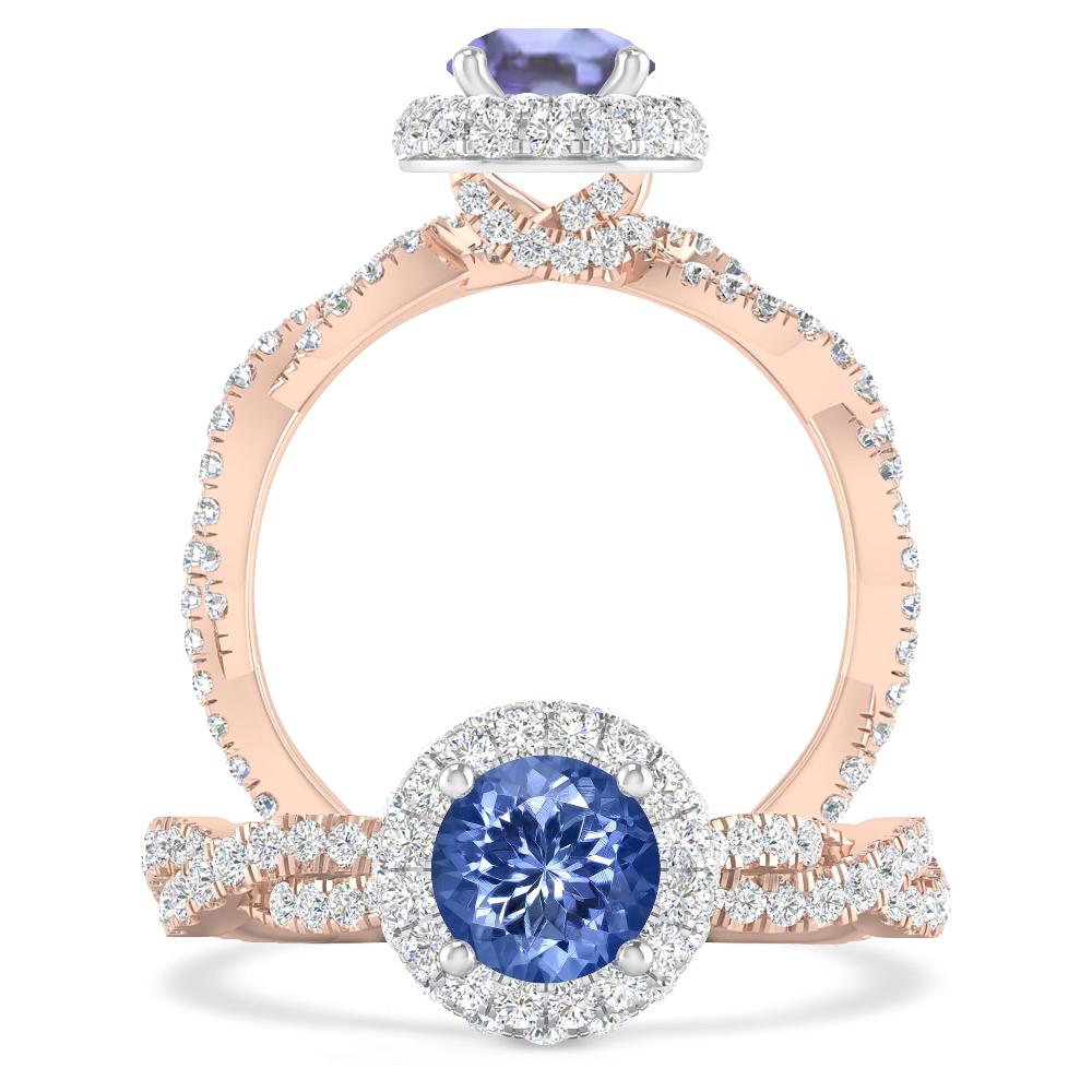 Rose Gold - Tanzanite