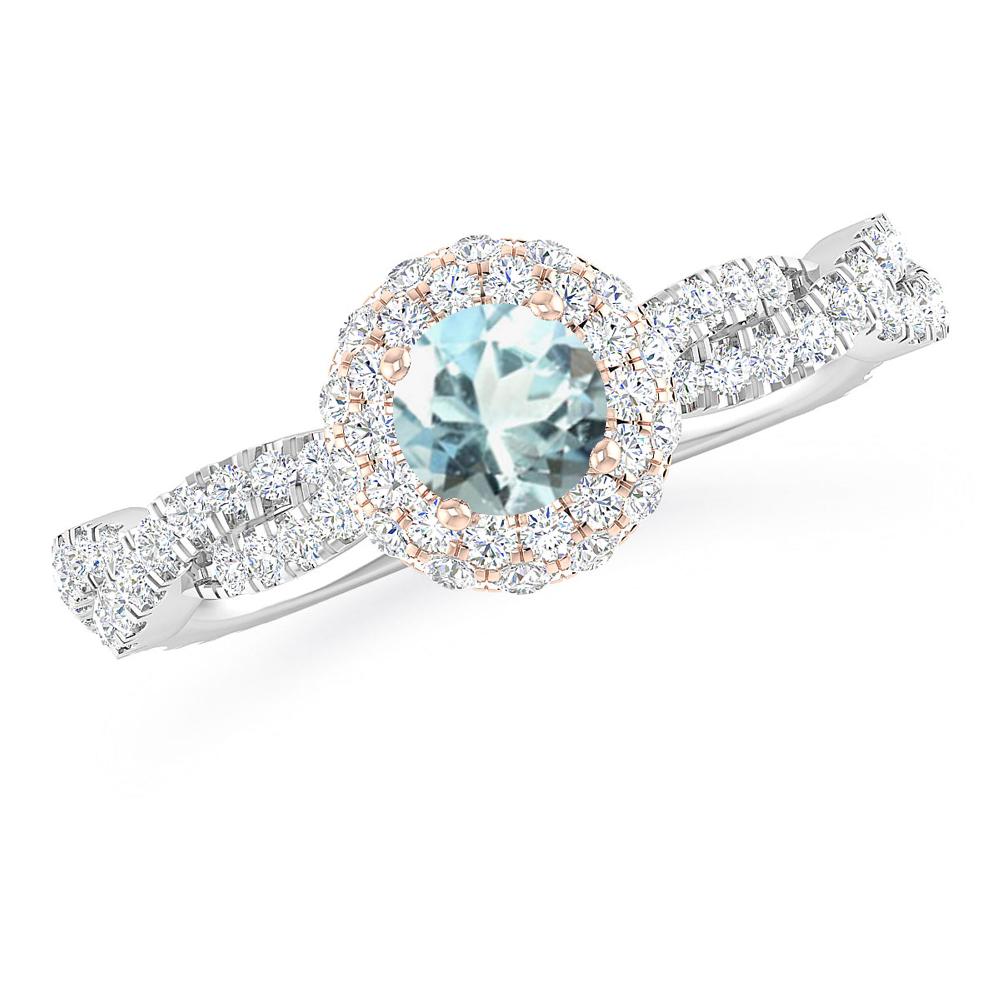 White Gold - Aquamarine