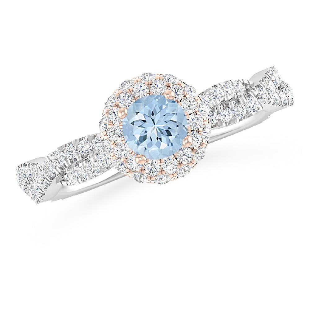 White Gold - Aquamarine