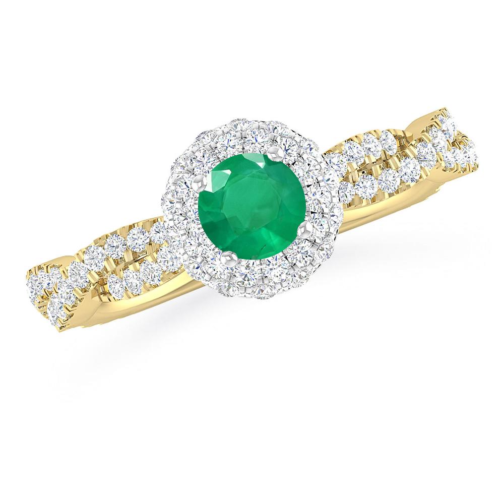 Yellow Gold - Emerald