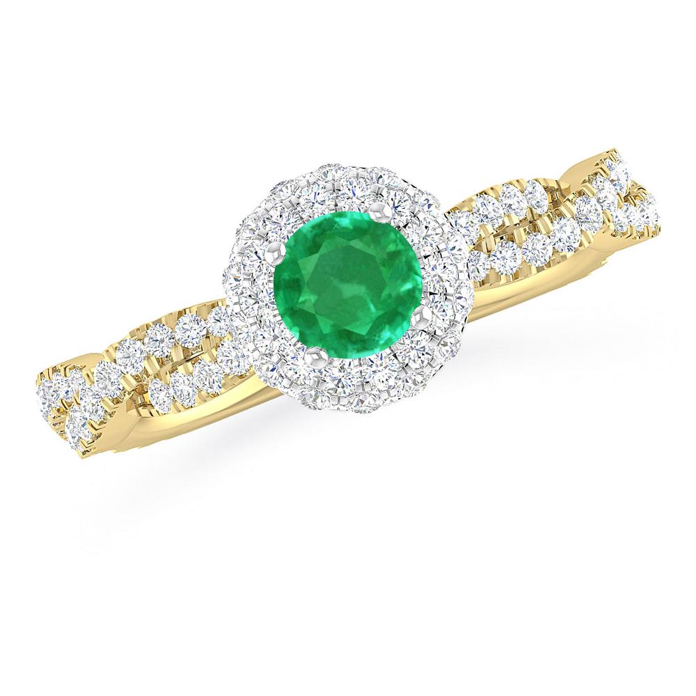 Yellow Gold - Emerald