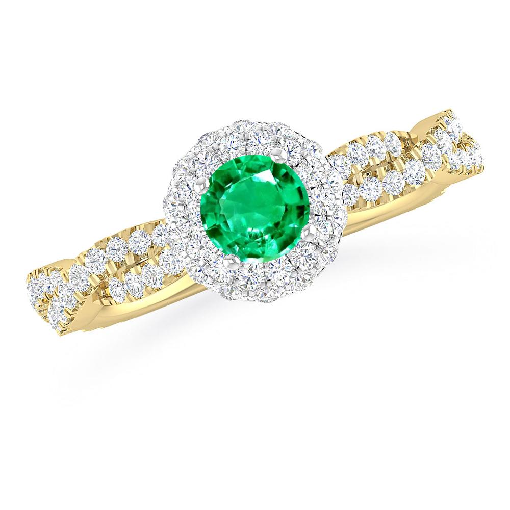 Yellow Gold - Emerald