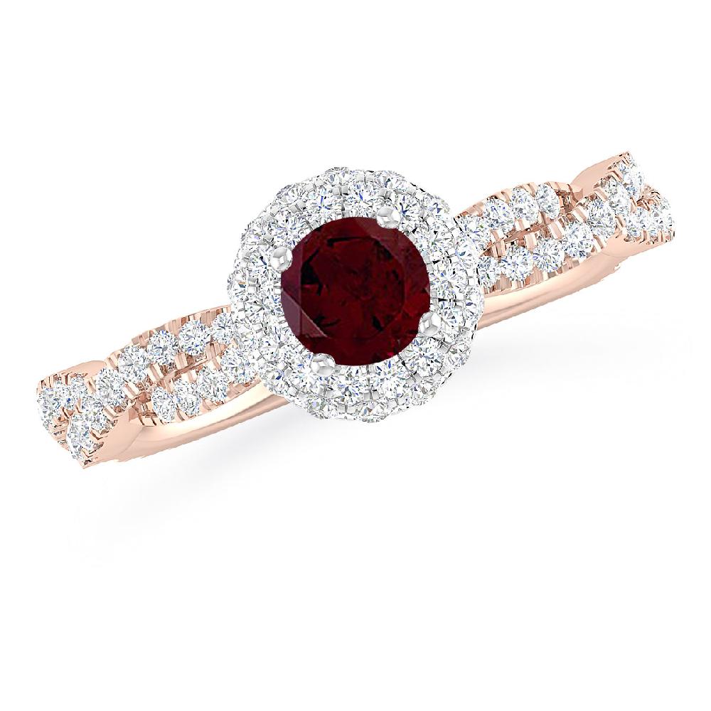 Rose Gold - Garnet