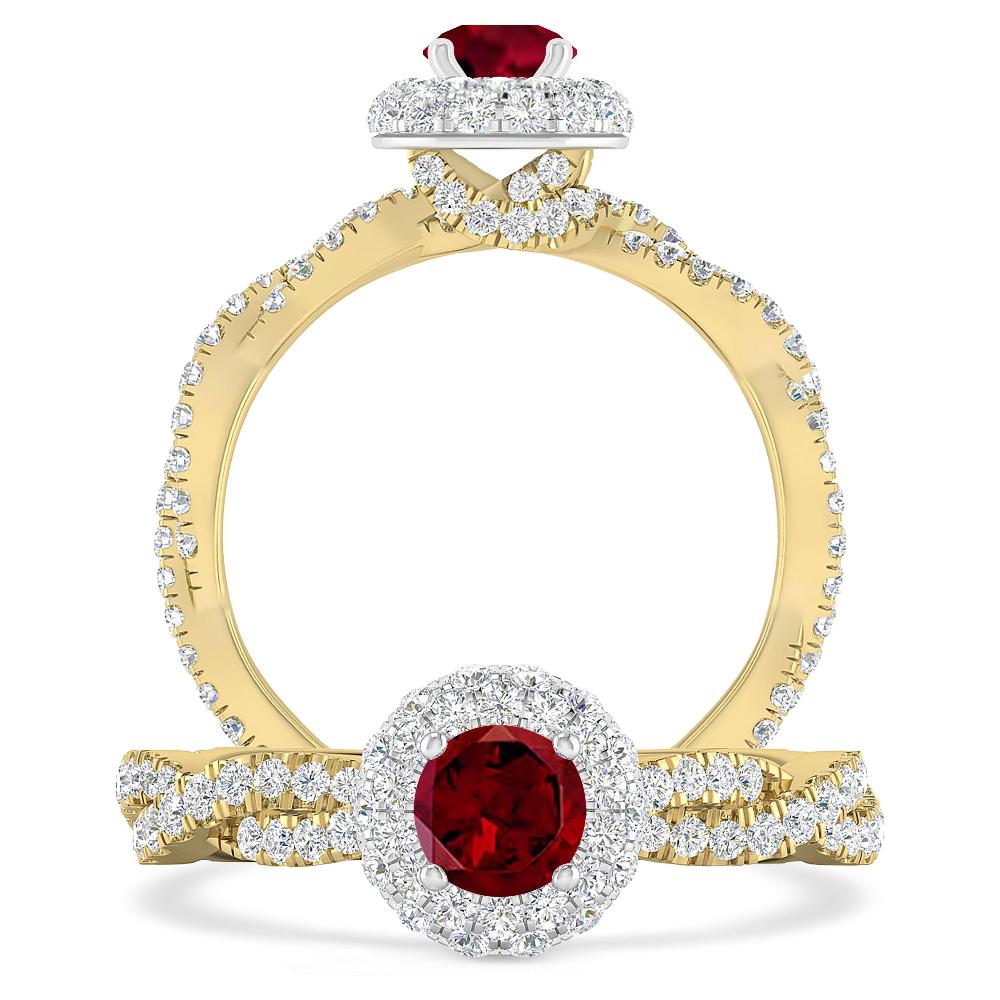 Yellow Gold - Garnet