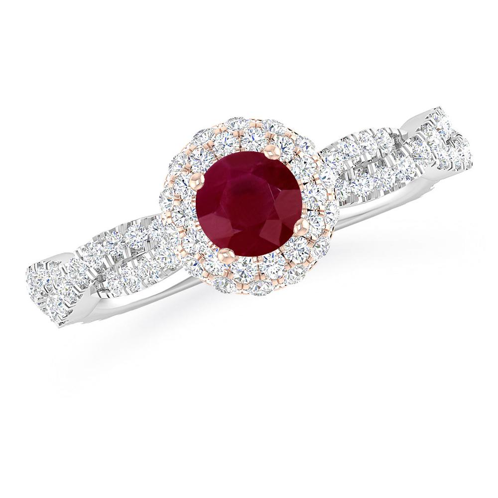 White Gold - Ruby