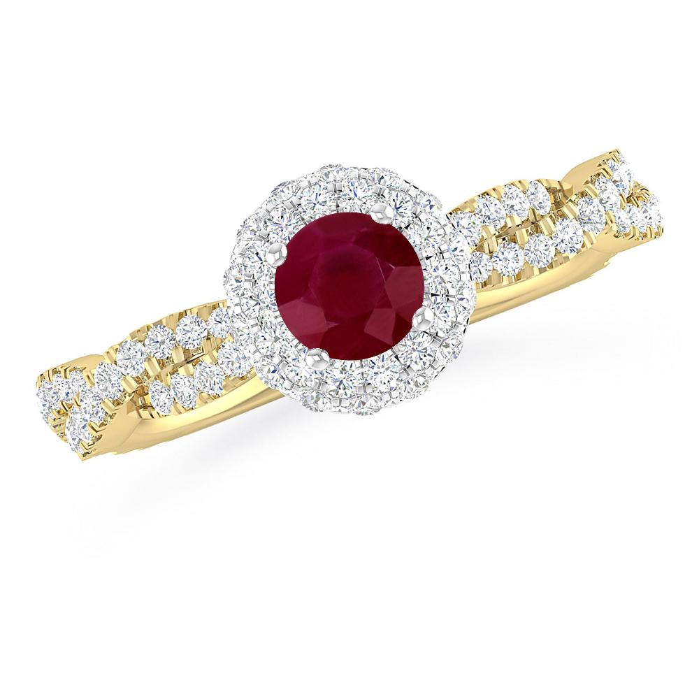 Yellow Gold - Ruby