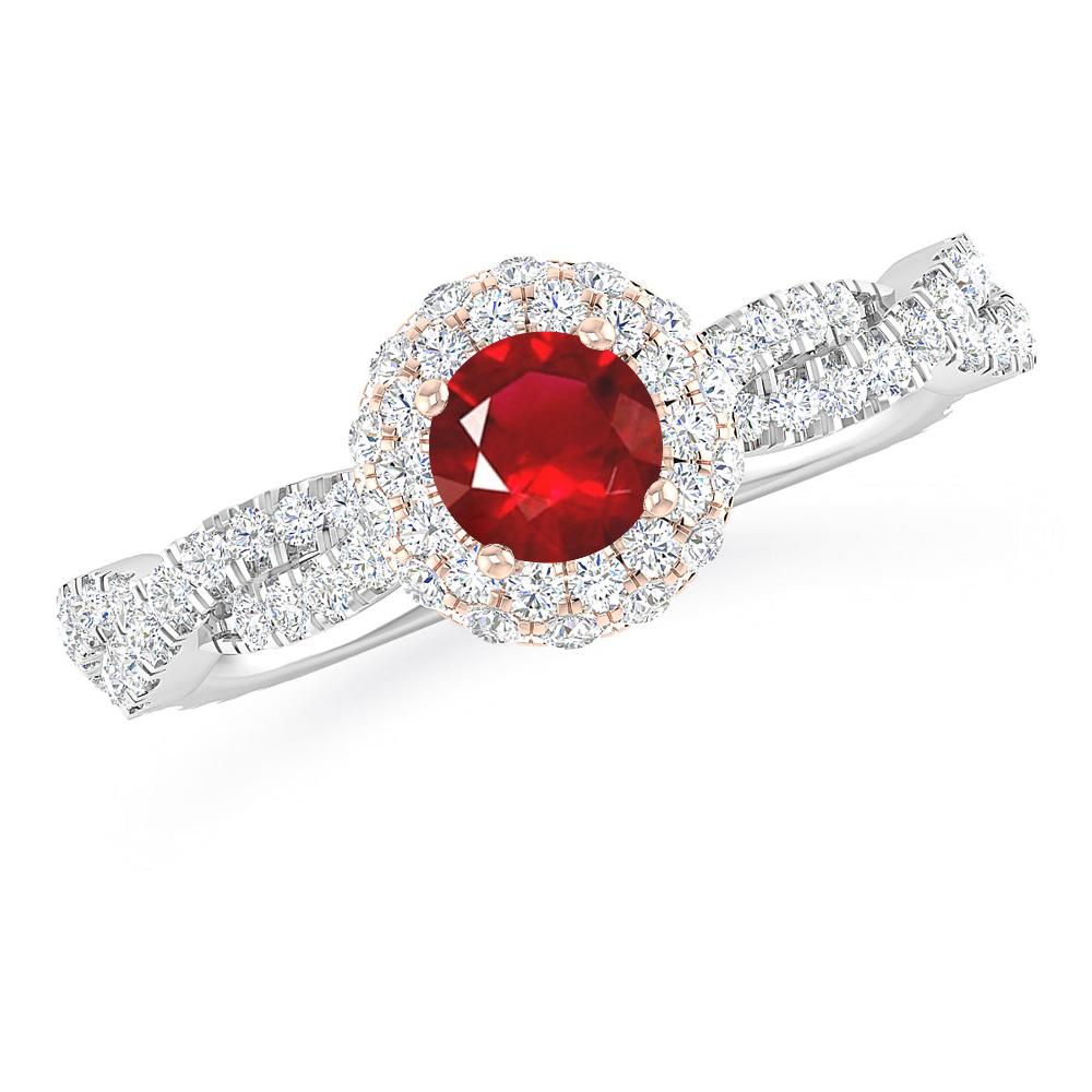 White Gold - Ruby