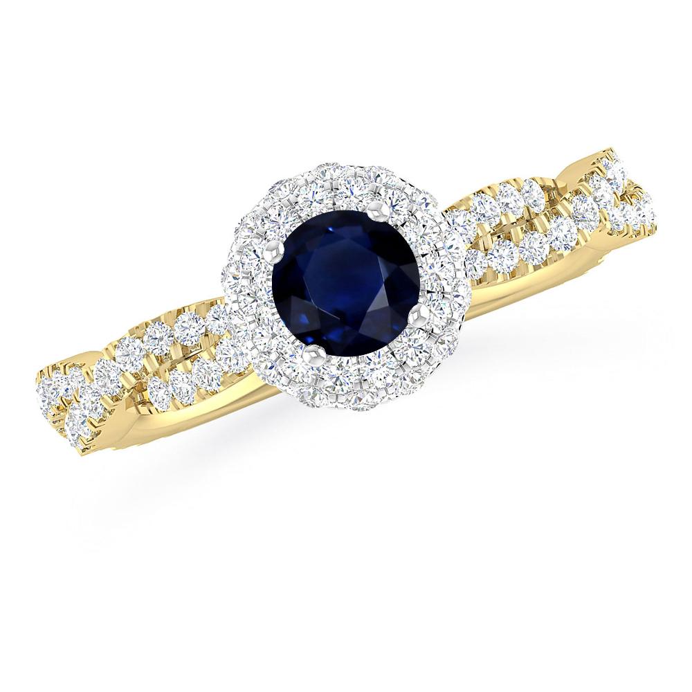 Yellow Gold - Sapphire