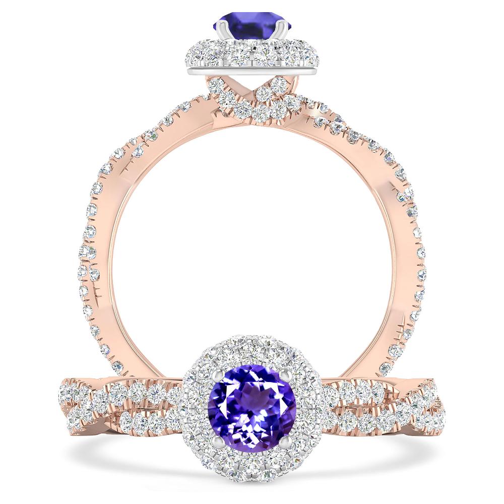 Rose Gold - Tanzanite