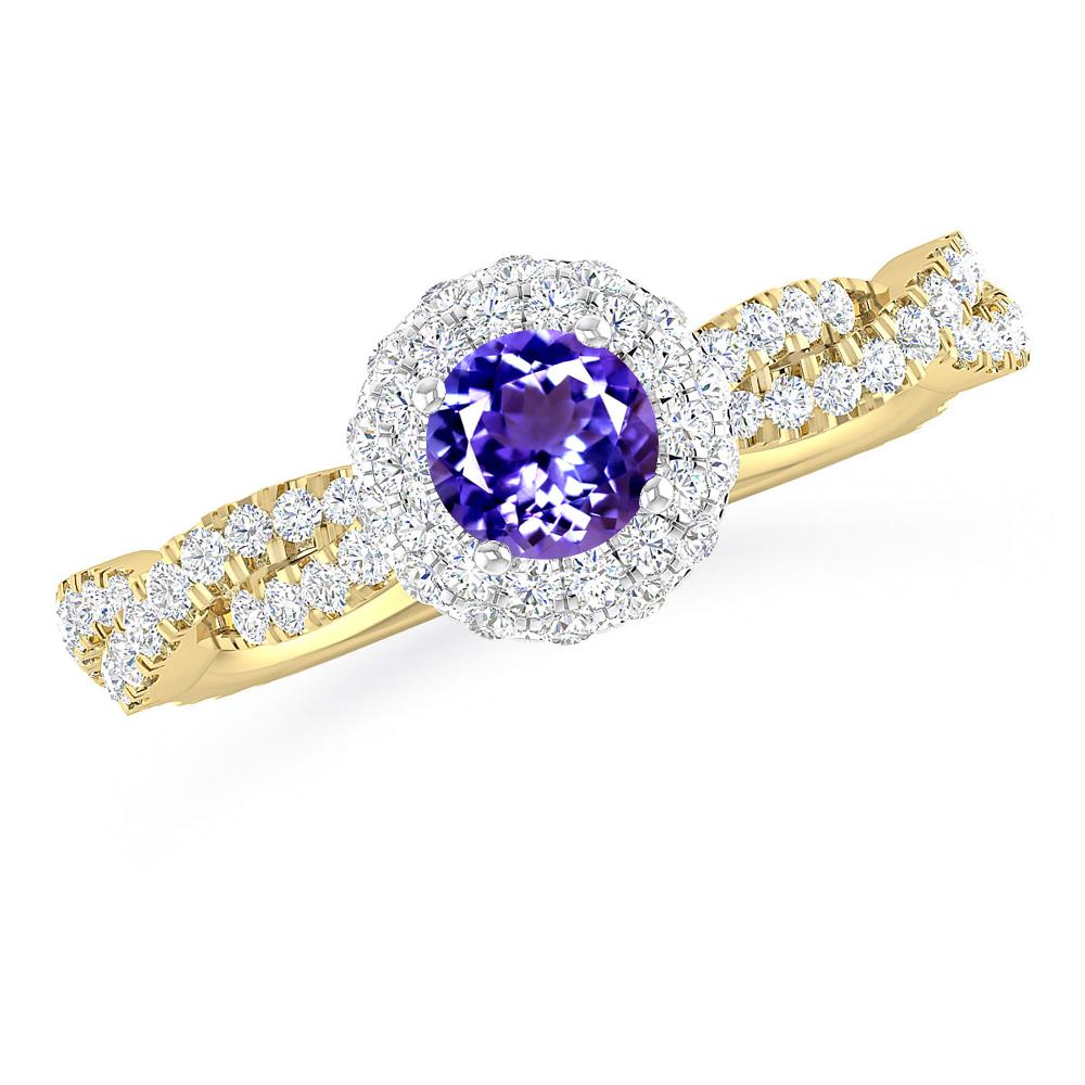 Yellow Gold - Tanzanite