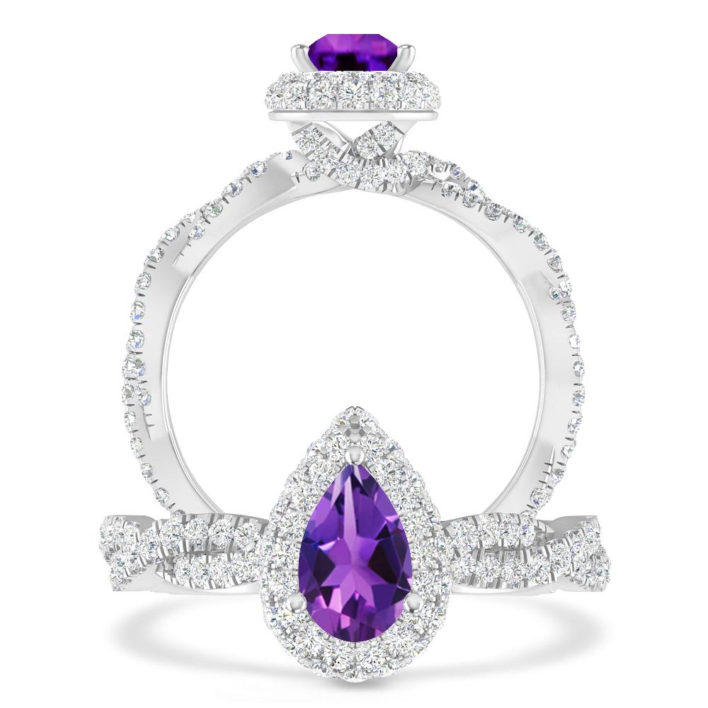 White Gold - Amethyst