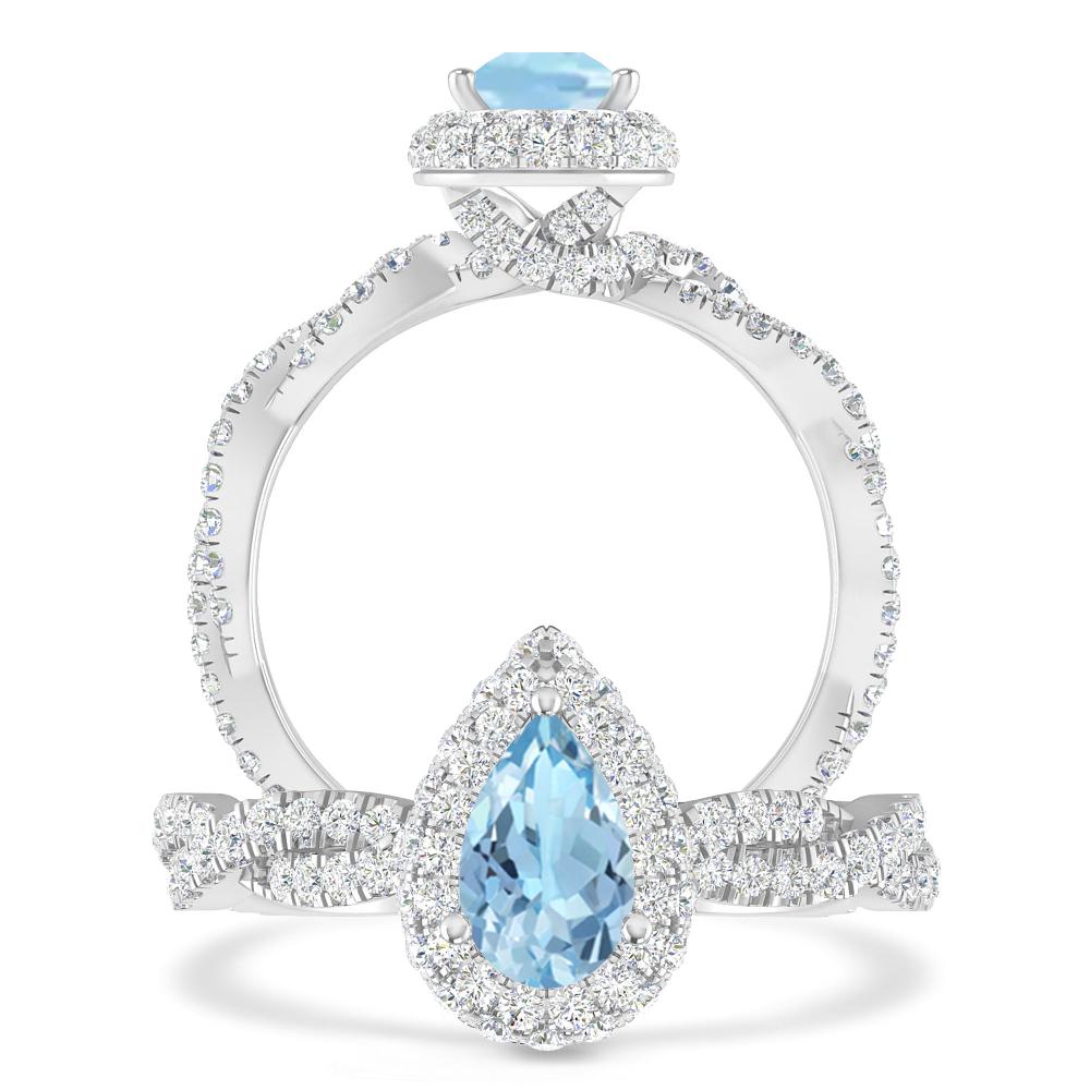 White Gold - Aquamarine