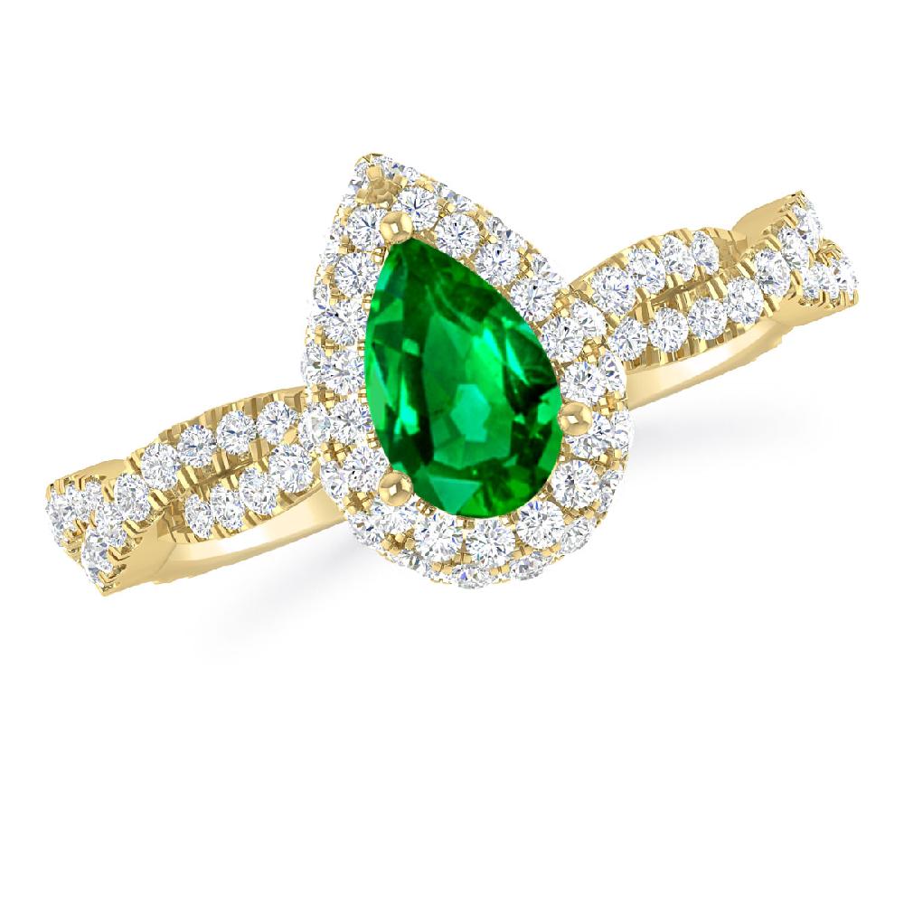 Yellow Gold - Emerald