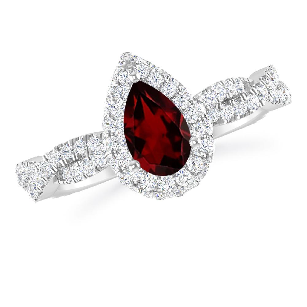 White Gold - Garnet