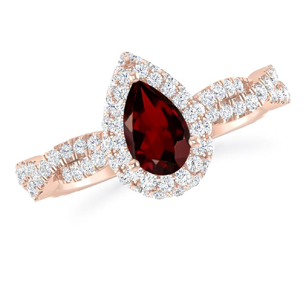 Rose Gold - Garnet