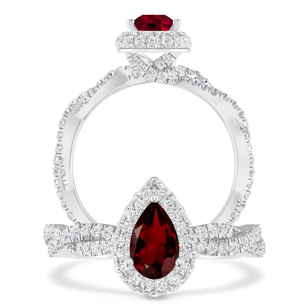 White Gold - Garnet