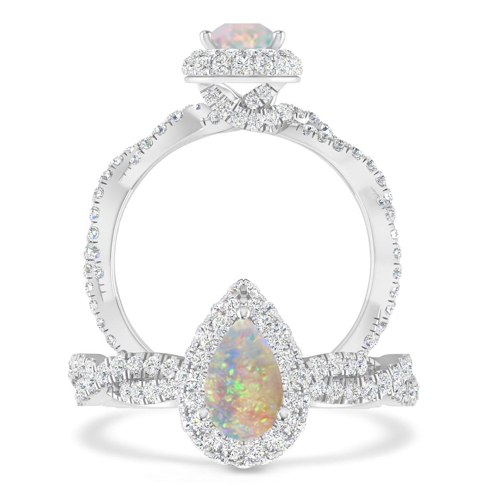 White Gold - Opal