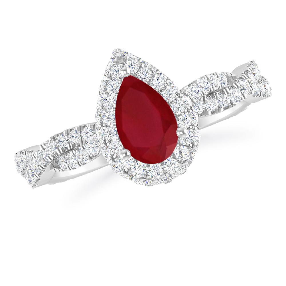 White Gold - Ruby