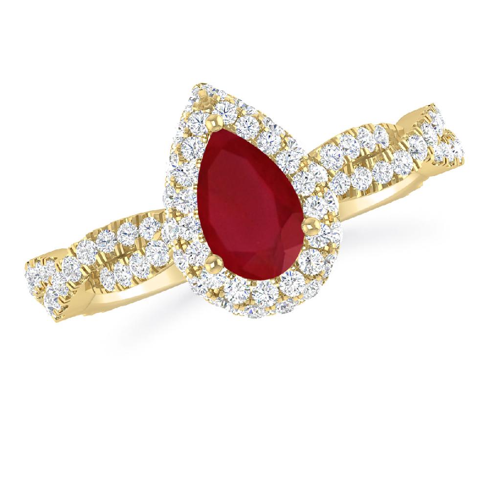 Yellow Gold - Ruby