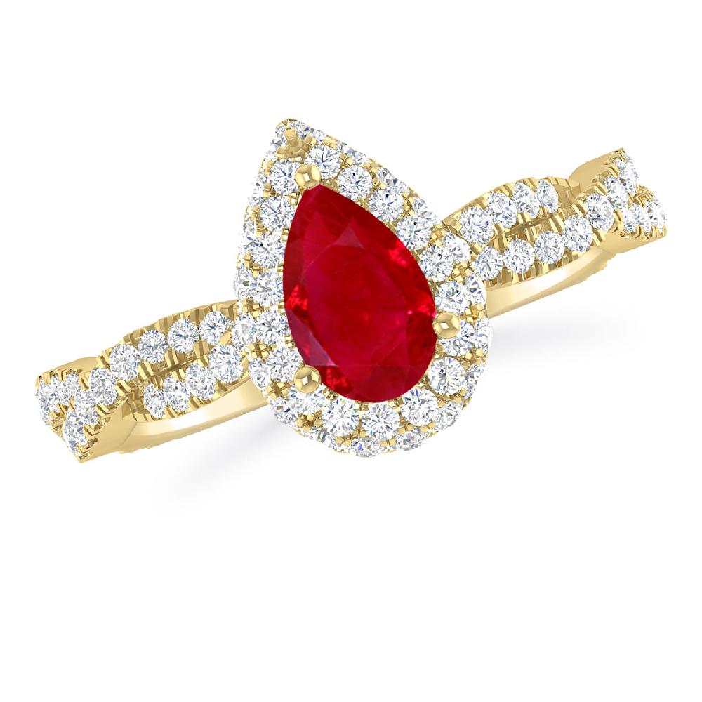 Yellow Gold - Ruby