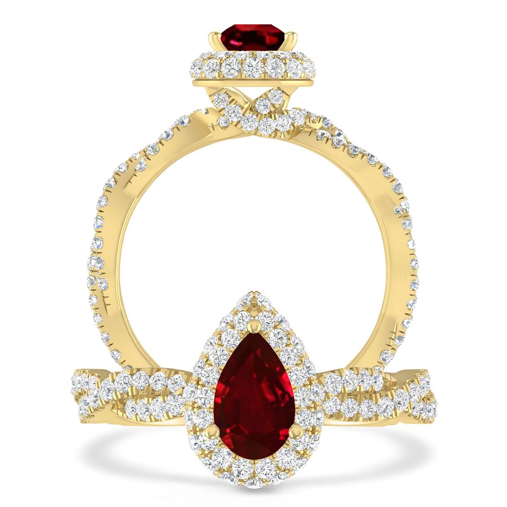 Yellow Gold - Ruby