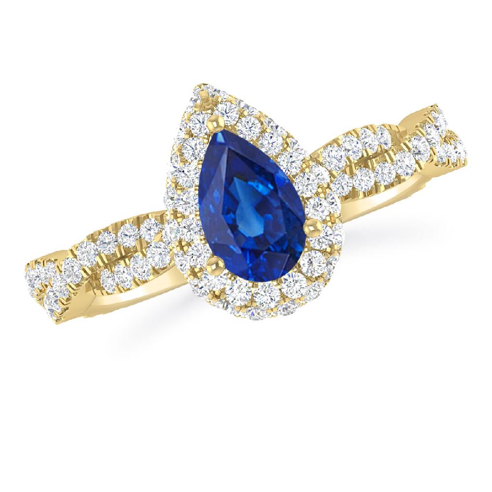 Yellow Gold - Sapphire