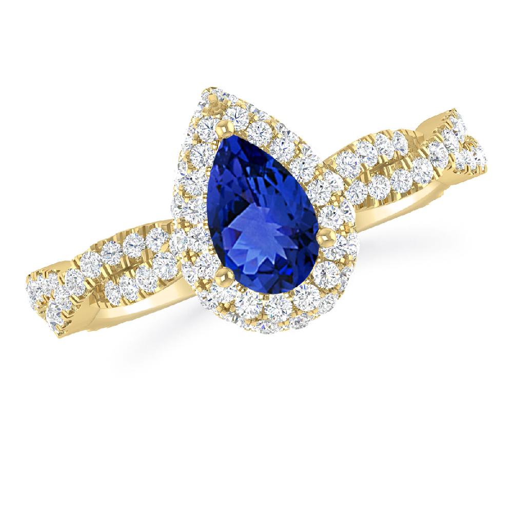 Yellow Gold - Tanzanite