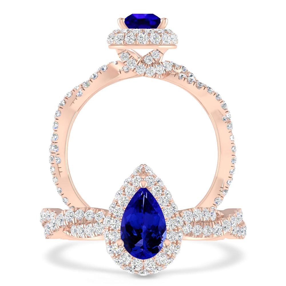 Rose Gold - Tanzanite
