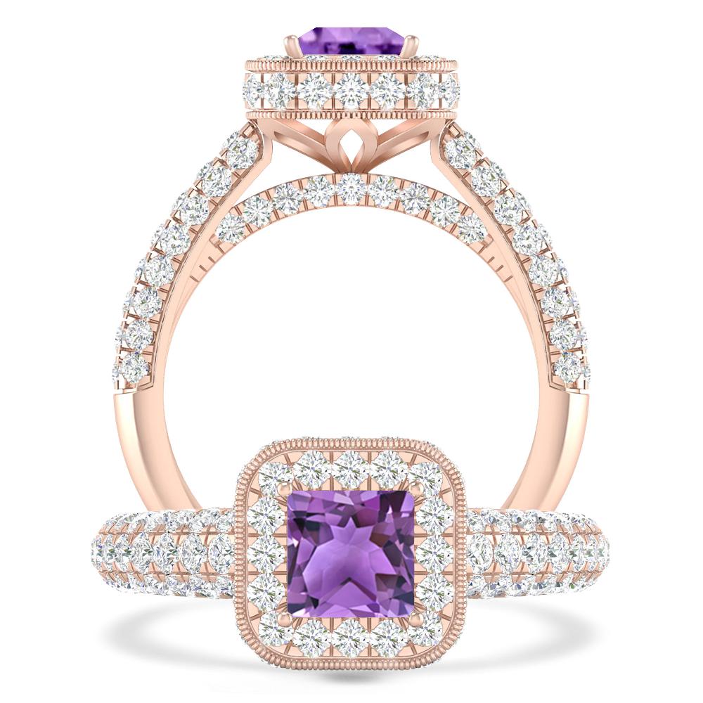 Rose Gold - Amethyst