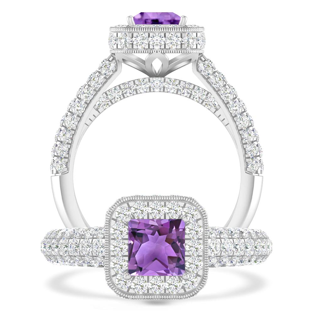 White Gold - Amethyst