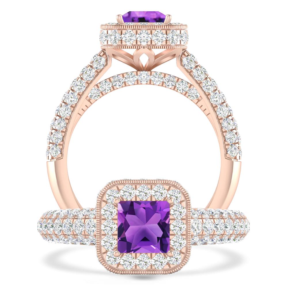 Rose Gold - Amethyst