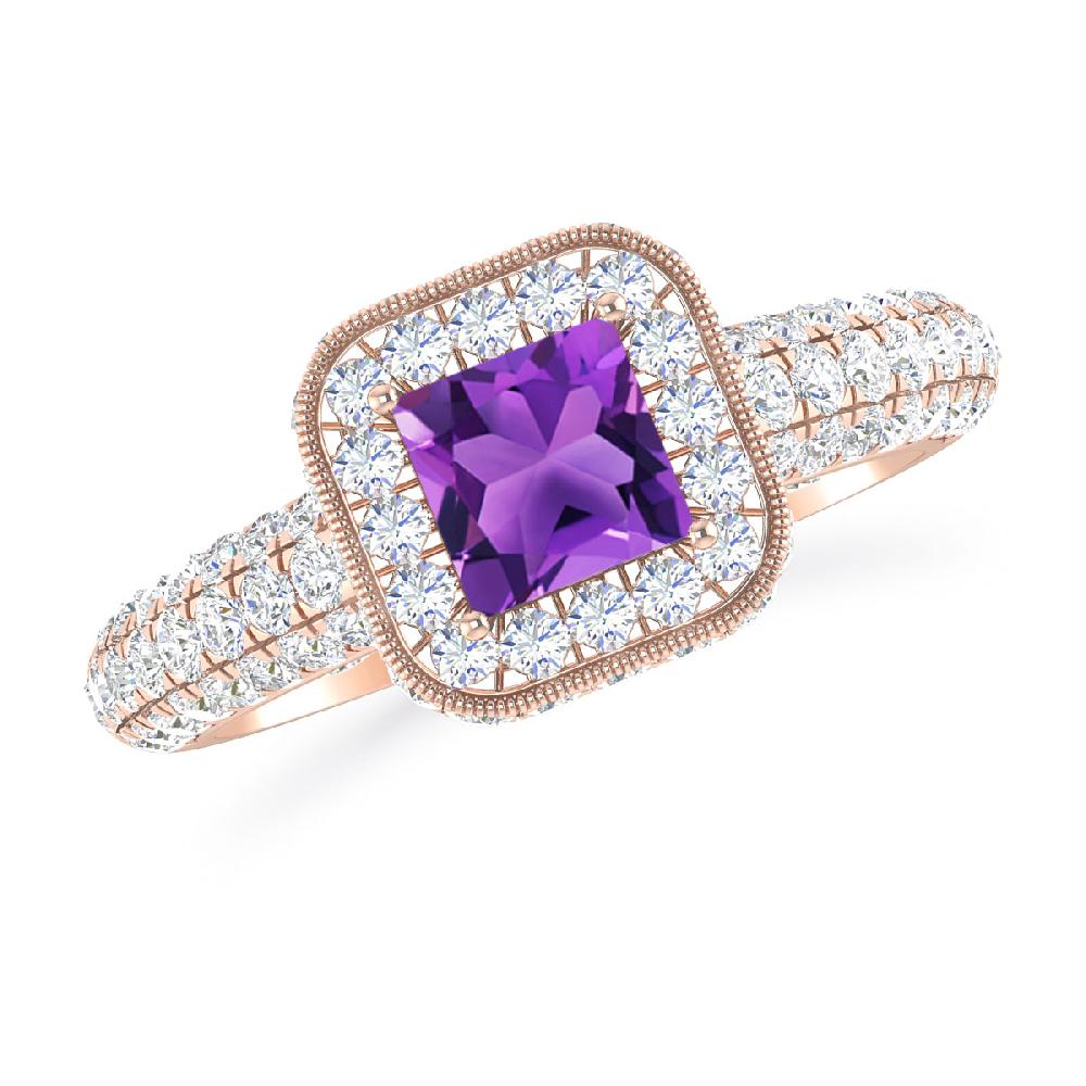 Rose Gold - Amethyst