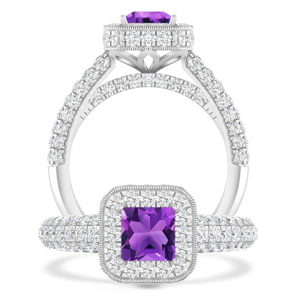 White Gold - Amethyst