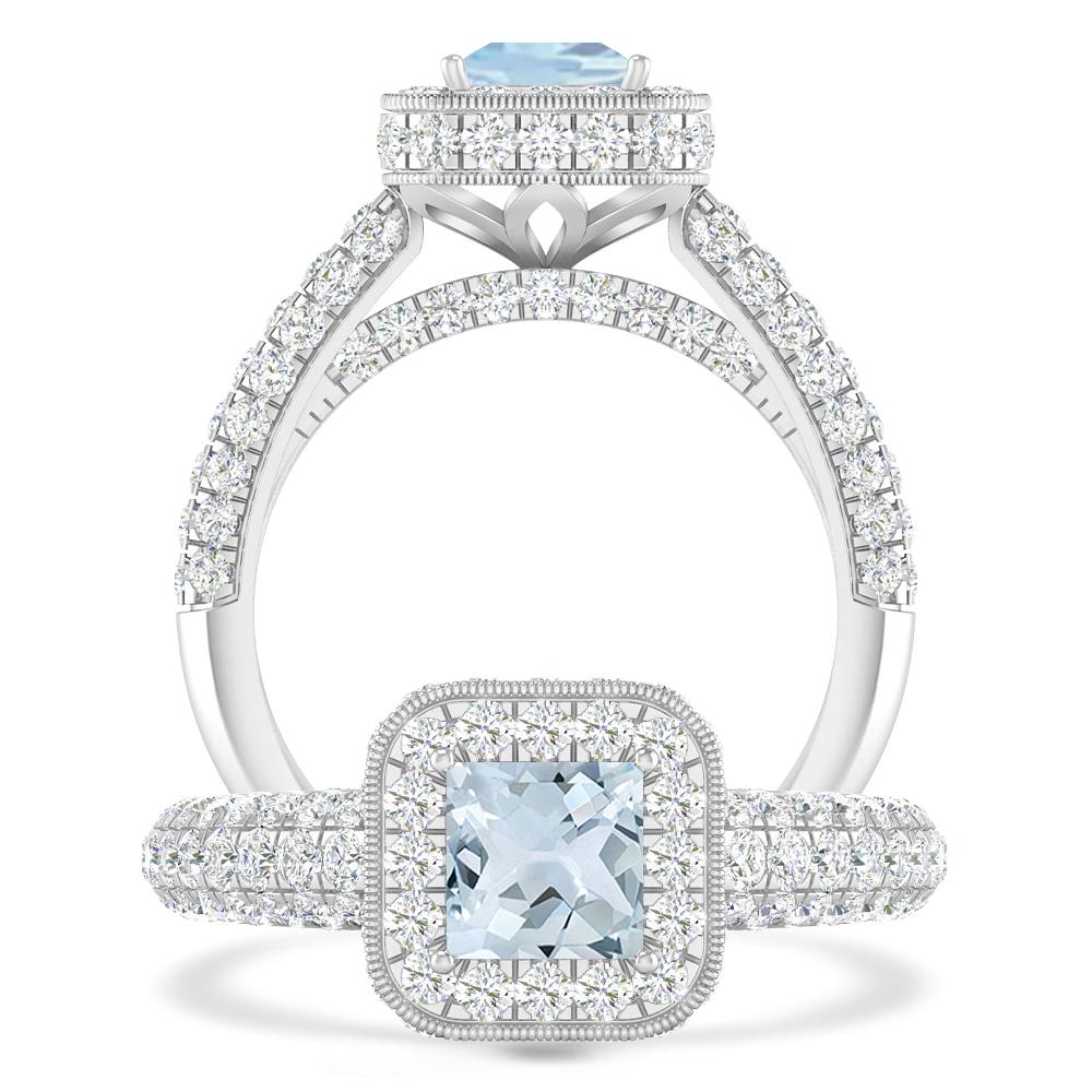 White Gold - Aquamarine