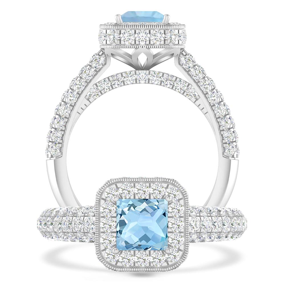 White Gold - Aquamarine