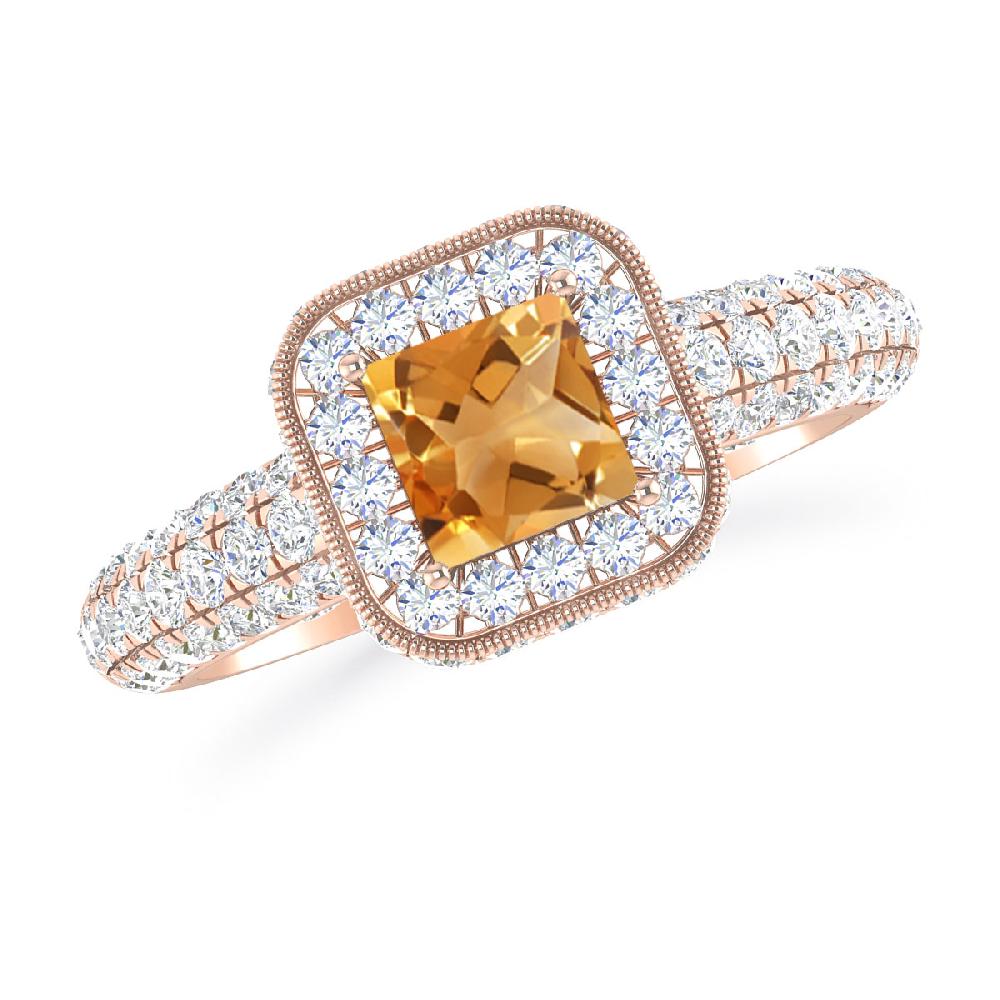 Rose Gold - Citrine