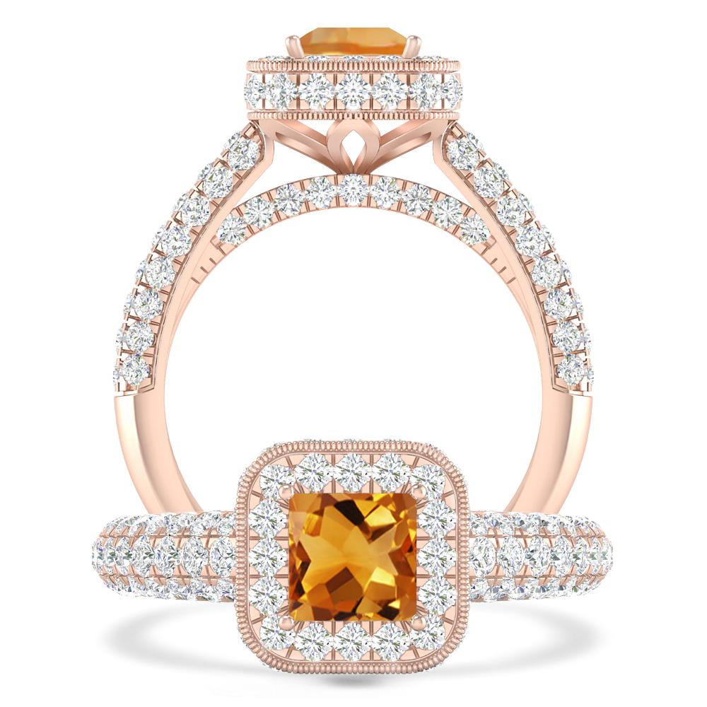 Rose Gold - Citrine