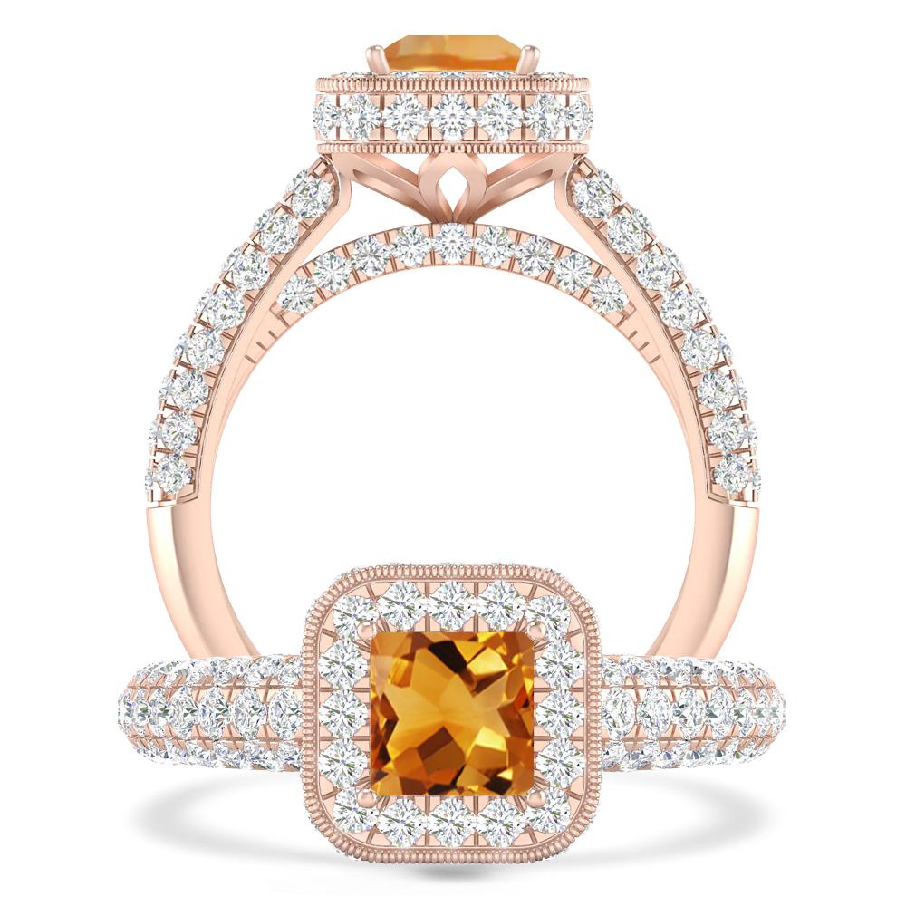 Rose Gold - Citrine