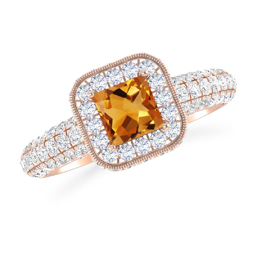 Rose Gold - Citrine