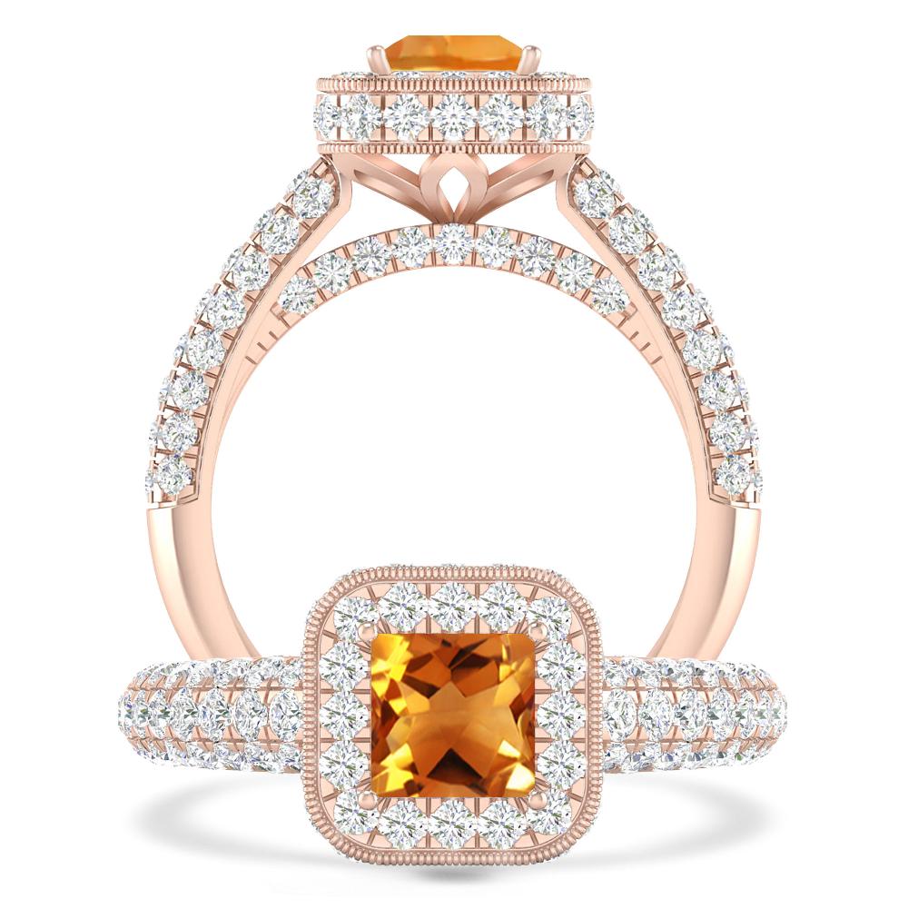 Rose Gold - Citrine