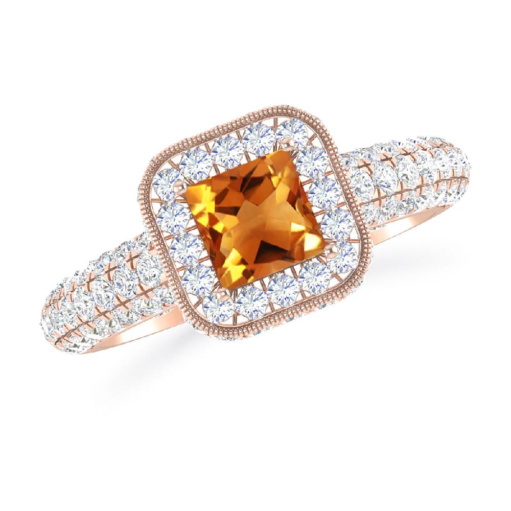 Rose Gold - Citrine