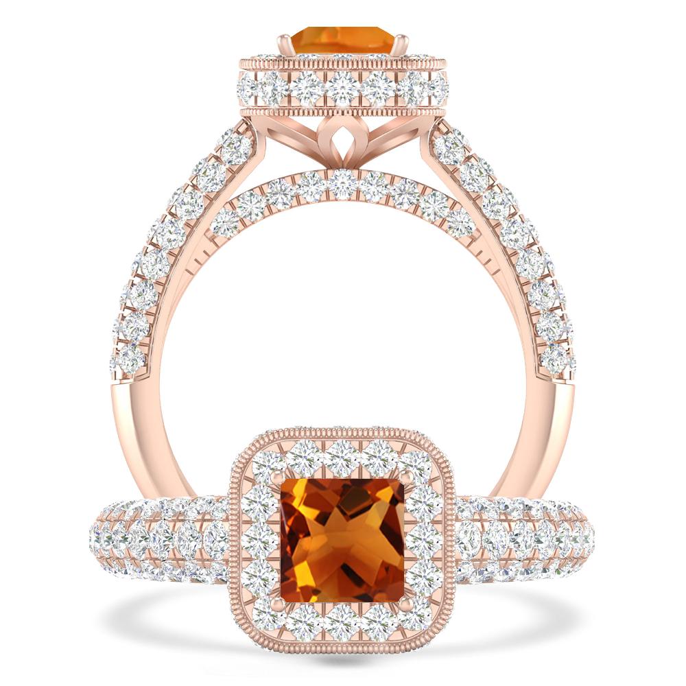 Rose Gold - Citrine