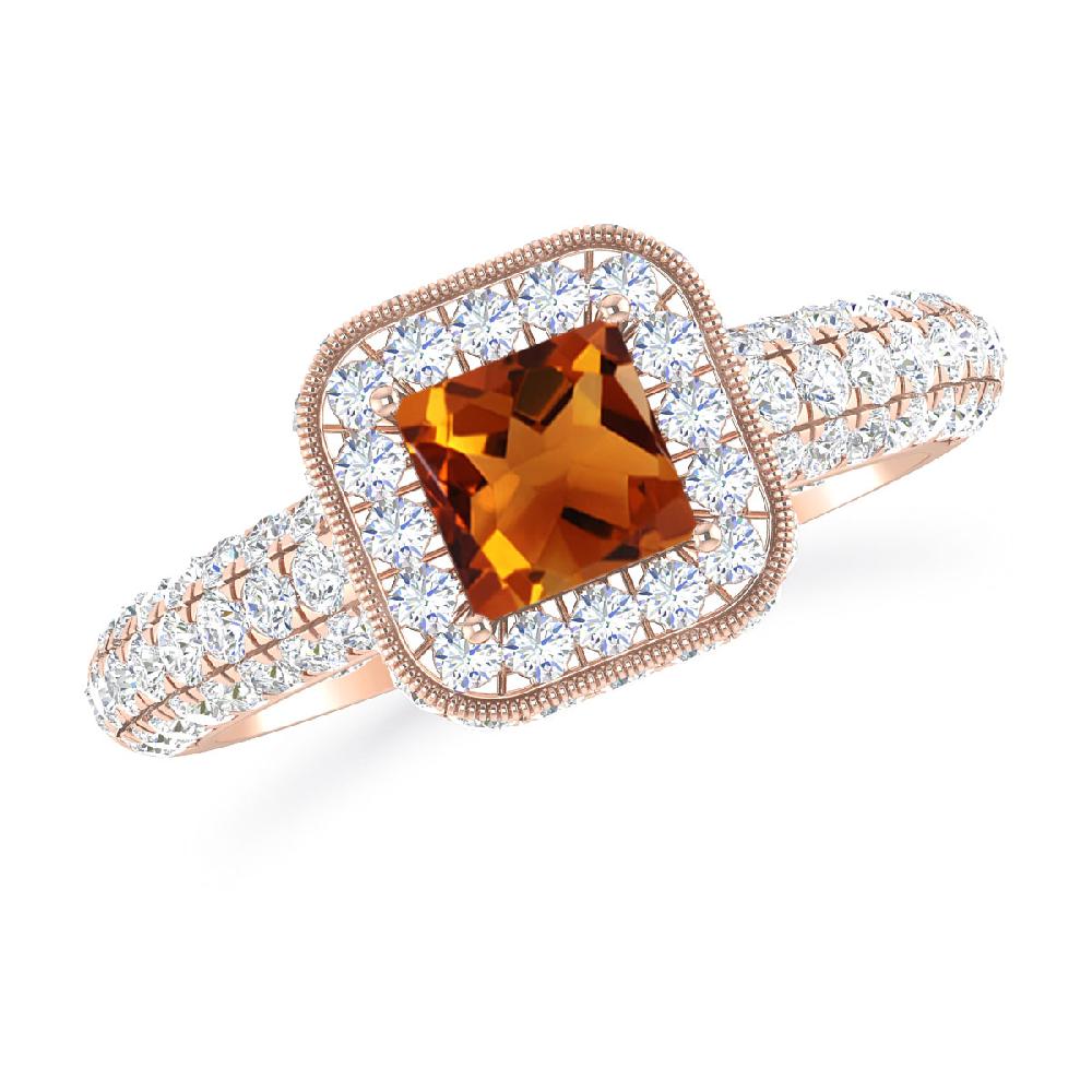 Rose Gold - Citrine