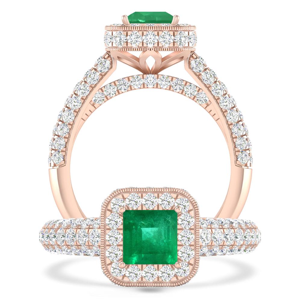 Rose Gold - Emerald