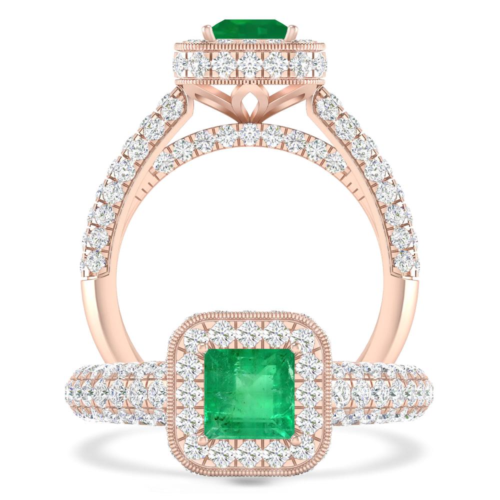 Rose Gold - Emerald